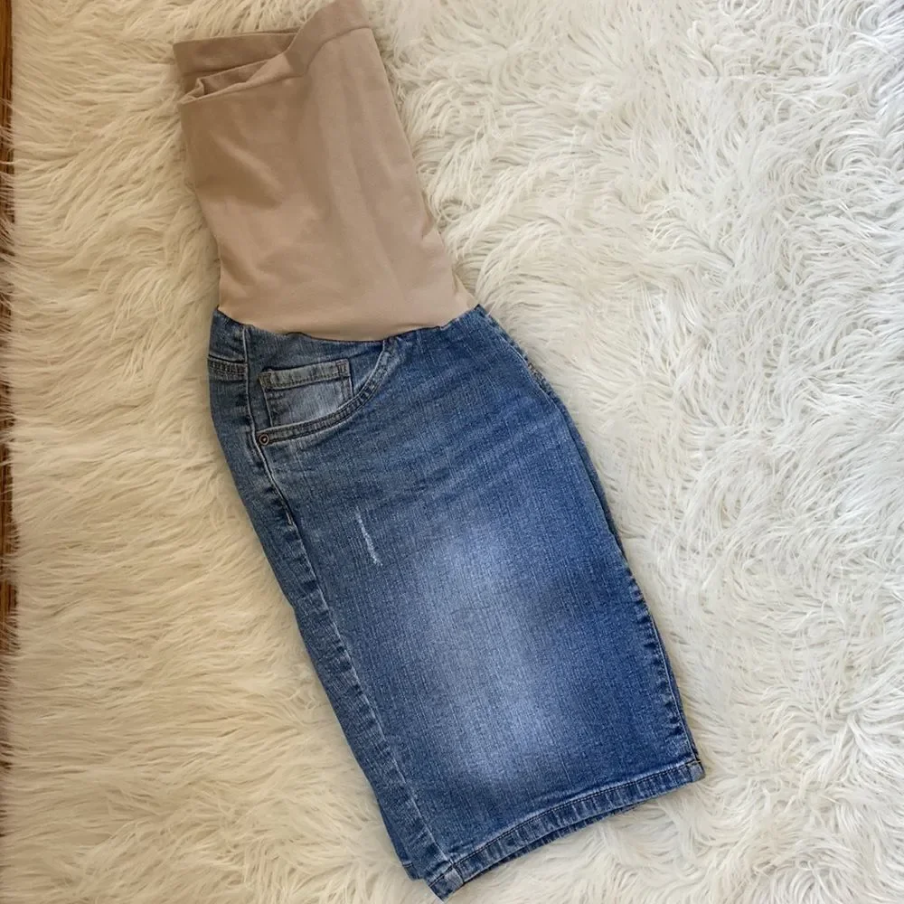 Oh Baby by Motherhood Denim Jean Shorts Size S